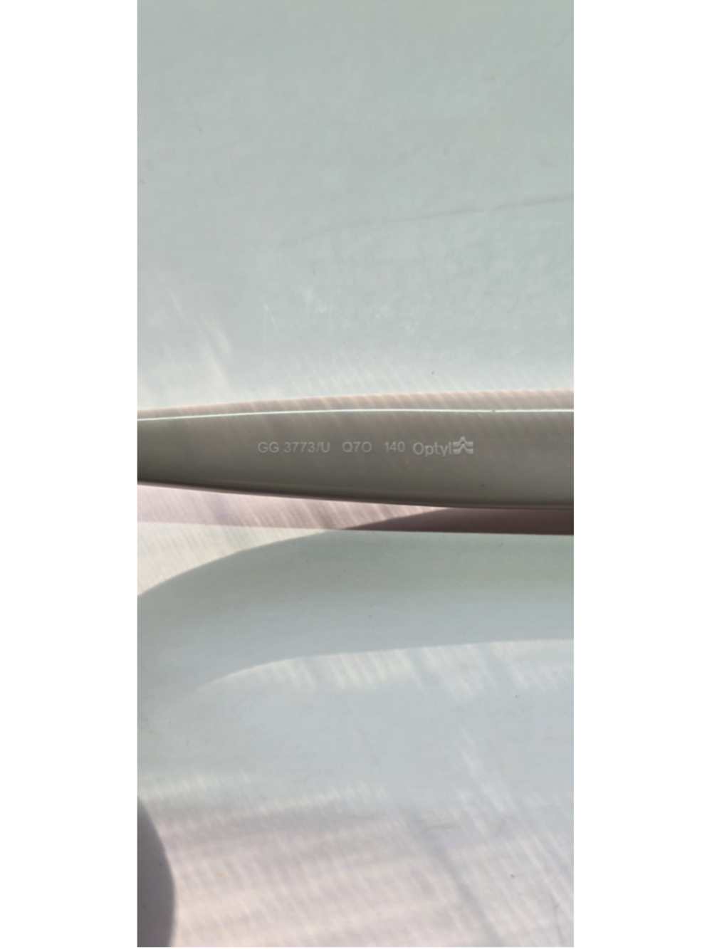 Gucci GG 3773/U Q7O Translucent Brown Beige Eyeglasses Frames Made In Italy - Picture 5 of 12
